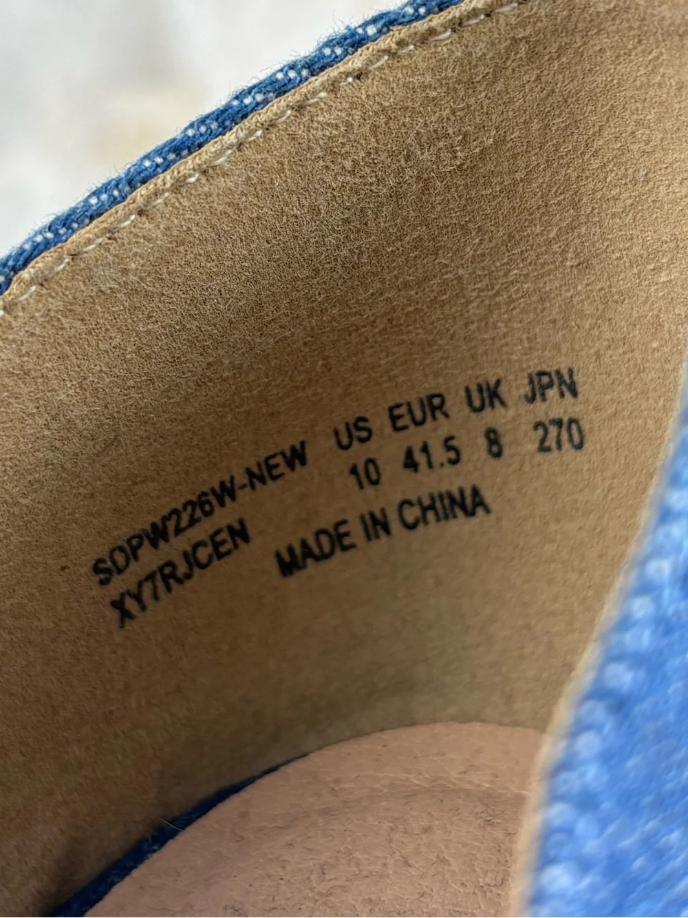Dream Pairs Denim Blue Espadrille Wedge Sandals Women’s 10 Summer